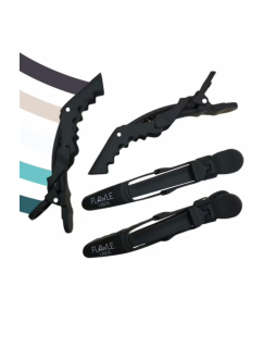 Зажимы-трансформеры для волос Flawle Rubberized (4pcs) 1.302.01 BLACK, Китай Зажимы-трансформеры для волос Flawle Rubberized (4pcs) 1.302.01 BLACK, Китай