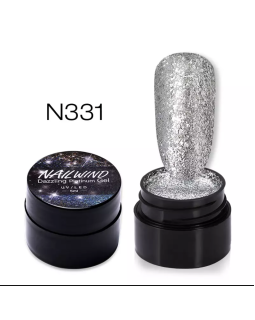 Гель для дизайна Nailwind dazzling platium gel 5ml №331