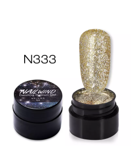 Гель для дизайна Nailwind dazzling platium gel 5ml №333