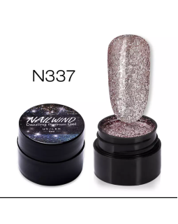 Гель для дизайна Nailwind dazzling platium gel 5ml №337