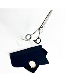 FB-635N 6.0	"Suntachi" (ножницы парикмахерские, [136] Black Stars Line, size 6.00", филировочные)-foto3