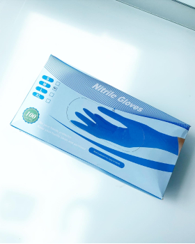 Перчатки голубые Nitrile Gloves нитрил гладкие М 50пар Перчатки голубые Nitrile Gloves нитрил гладкие М 50пар