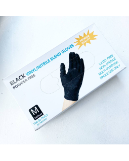 Перчатки black vinyl\nitrile гладкие M 1пара Перчатки black vinyl\nitrile гладкие M 1пара