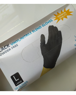Перчатки black vinyl\nitrile гладкие L 1пара Перчатки black vinyl\nitrile гладкие L 1пара