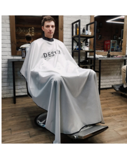 Пеньюар DESTIN Premium Barber Cape DSN702 WHITE Пеньюар DESTIN Premium Barber Cape DSN702 WHITE