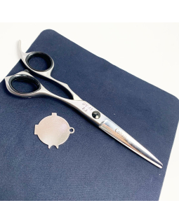 DY-55 5.5"Suntachi"Ножницы парикм.(Black Stars Line,size 5.50,прмые)Китай-foto2