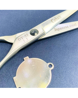 DY-55 5.5"Suntachi"Ножницы парикм.(Black Stars Line,size 5.50,прмые)Китай-foto3