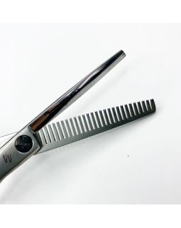 SS57-27A 5.75	"Suntachi" (ножницы парикмахерские, [128] Black Stars Line, size 5.75", филировочные)-foto2