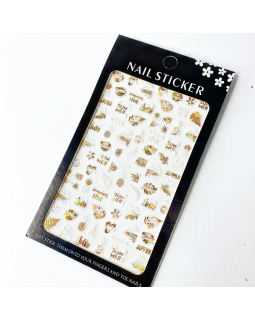 Наклейки Nail sticker f654 б/з