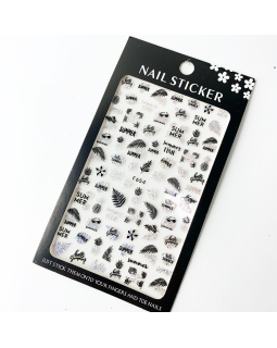 Наклейки Nail sticker f654 ч/с