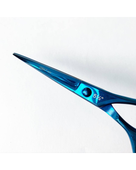 J-331\5,5 BL Ножницы для стрижки 14см,синие,1лапка-foto3