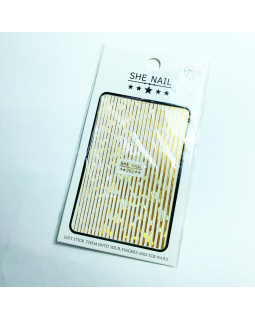 Наклейки She nail 002 золото
