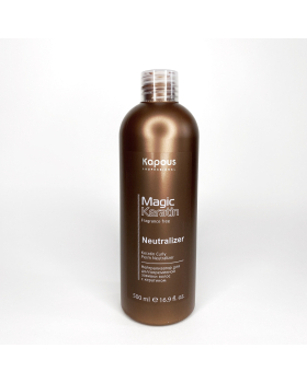 Нейтрализатор для долговременной завивки волос с кератином серии “Magic Keratin” Kapous, 500 мл
