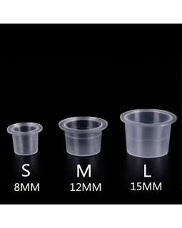 Одноразовые колпачки для краски тату М 100шт-foto2