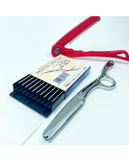 2-IN-1 Лезвия "PROFI line"(филировочное,к бритве,10шт)-foto3