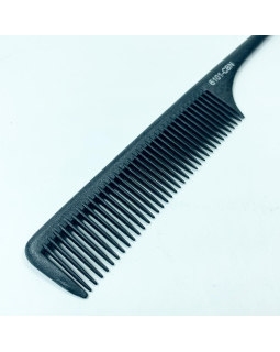 CO-6101-CBN Расческа "PROFI line"(CO-CBN-6101,Carbon,с пластмассовым хвостом)-foto2