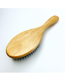 Щетка массажная Natural hair brush BSJ-13 овал-foto3