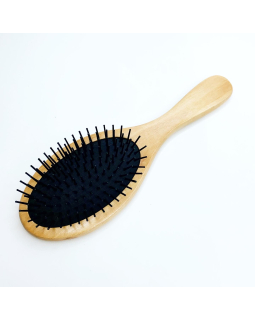 Щетка массажная Natural hair brush BSJ-13 овал