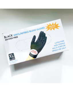 Перчатки vinyl\nitrile XL 50 пар black