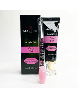 Maxline полигель темно-розовый Dark-pink 30ml