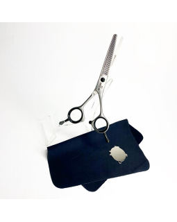 FK-5540N5.5	"Suntachi" (ножницы парикмахерские, [108] Black Stars Line, "ЧЕХОЛ", 5.50", филировочные