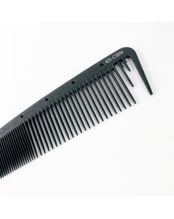 CO-65-CBN Расческа "PROFI line" (CO-CBN-65,Carbon, комбинированная, широкая)-foto2