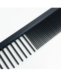 CO-6067-CBN Расческа "PROFI line"(CO-CBN-6067,Carbon,комбинированная,узкая с редким зубом)-foto2