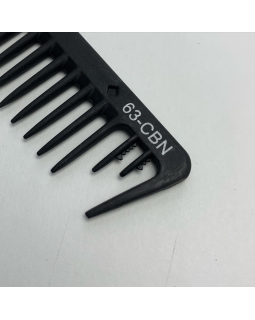 CO-63-CBN Расческа "PROFI line"(CO-CBN-63,Carbon,узкая с крючком)-foto2