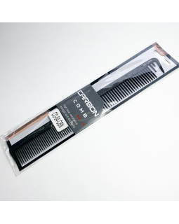 CO-64-CBN Расческа "PROFI line"(CO-CBN-64,Carbon,комбинированная,средняя с крючком)-foto4