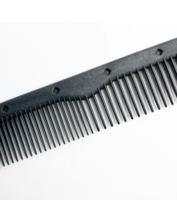 CO-64-CBN Расческа "PROFI line"(CO-CBN-64,Carbon,комбинированная,средняя с крючком)-foto3