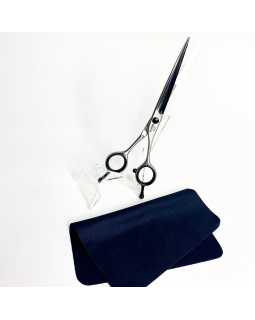 H-650G 6.5	"Suntachi" (ножницы парикмахерские, [119] Black Stars Line, size 6.50", прямые)-foto2