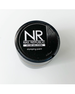 Краска для стемпинга Stamping paint NR silver