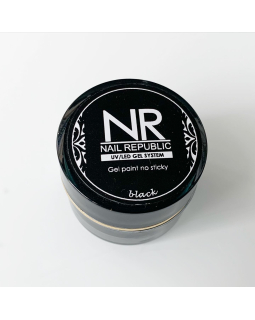 Гель-краска Gel paint no sticky NR black без липкого слоя