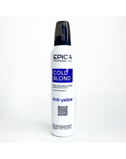 Epica Мусс для нейтрализации теплых оттенков волос Cold Blond 250ml Epica Мусс для нейтрализации теплых оттенков волос Cold Blond 250ml