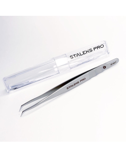 TE-40/1 Пинцет профессиональный для ресниц EXPERT 40 TYPE 1 (L-образный, 50')-foto2