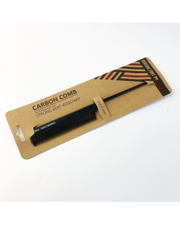 JF0045 Расческа "FORTRESS" (JF0045, Carbon, пластиковый хвостик)-foto3