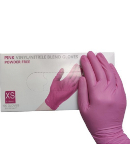 Перчатки vinyl\nitrile XS 1 пара розовые